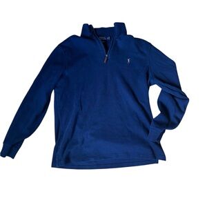 Ralph Lauren Men's Deep Blue Zip-Up Sweater